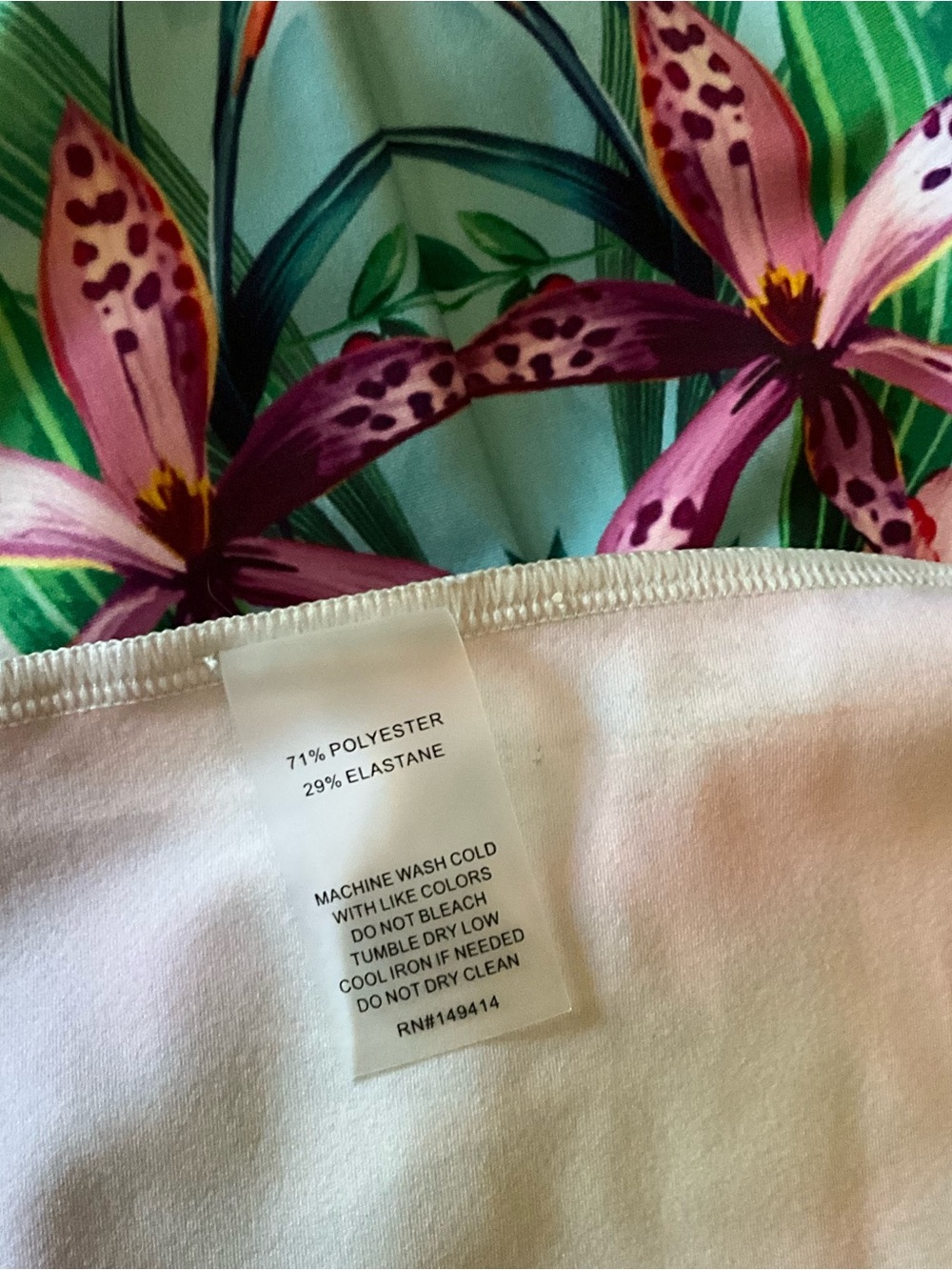 NWOT Johnny Was racer back floral jungle print dress XL - Picture 13 of 13